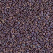 Miyuki delica beads 15/0 - Matted opaque brown ab DBS-884